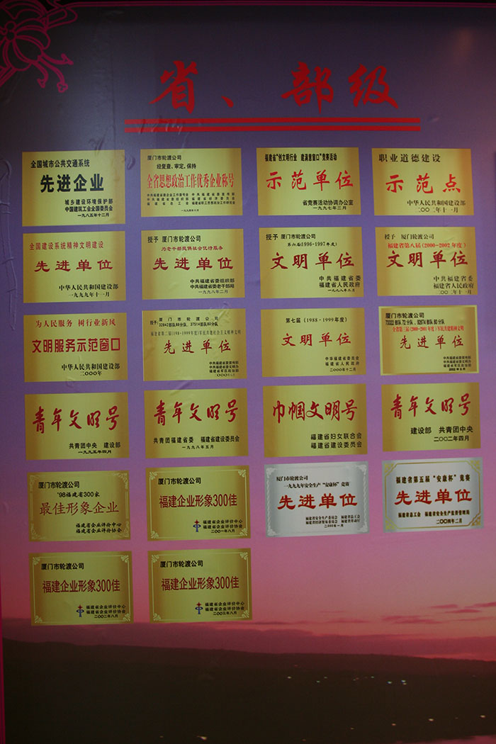 省部級(jí)榮譽(yù)